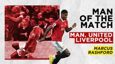Berita Motion Grafis, Statistik Cemerlang Marcus Rashford Saat Manchester United Kalahkan Liverpool di Liga Inggris.