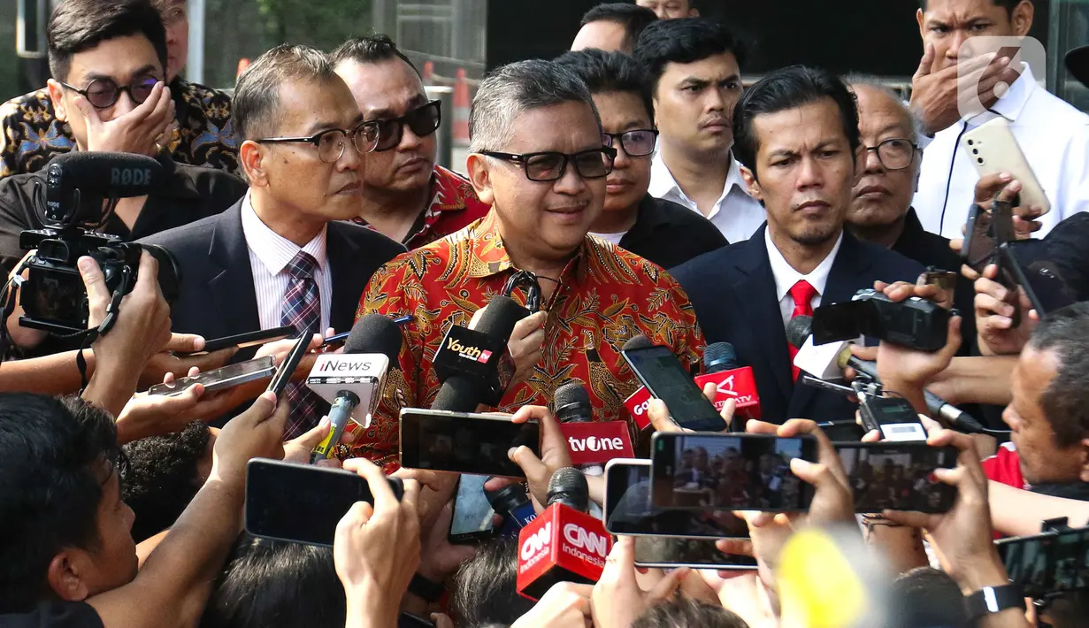 Hasto mengutarakan, pemeriksaan yang dilakukan penyidik KPK belum masuk ke tahap materi pokok perkara. (Liputan6.com/Herman Zakharia)