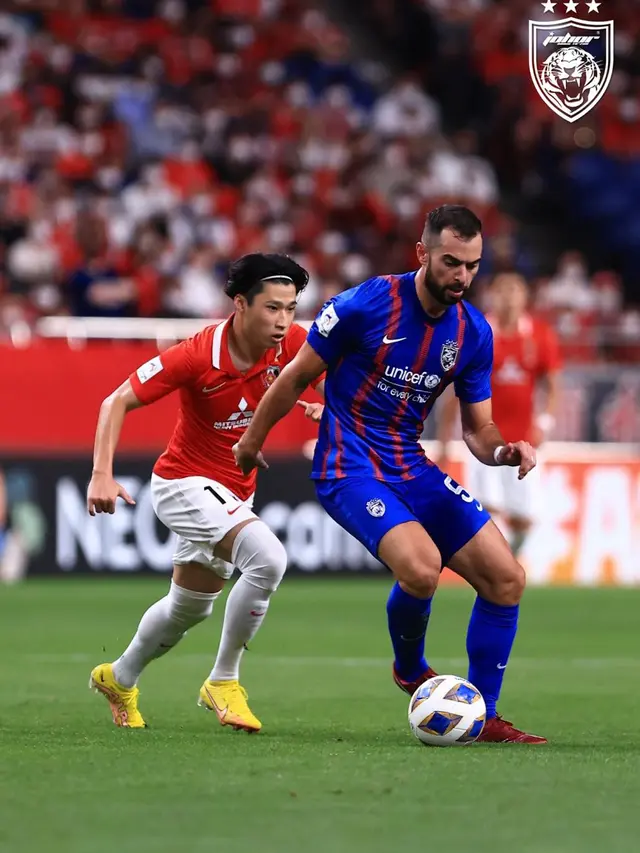 Debut Jordi Amat bersama Johor Darul Ta'zim (JDT) di Liga Champions Asia.