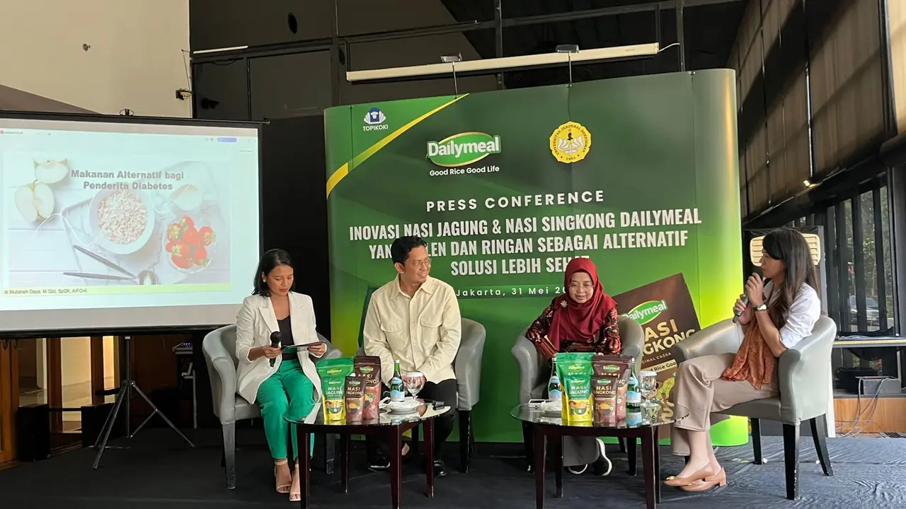 Talk Show bertema “Inovasi Diversifikasi Nasi Jagung dan Nasi Singkong Dailymeal sebagai Solusi Sehat Untuk Diabetes” pada Jumat, 31 Mei 2024.