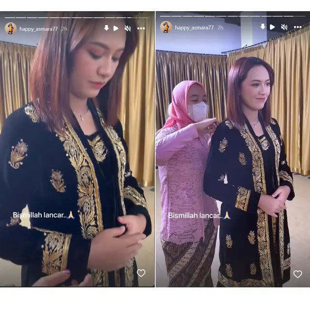Unggah Video Fitting Baju Nikah Adat Jawa, Caption Happy Asmara Jadi Tanda Tanya