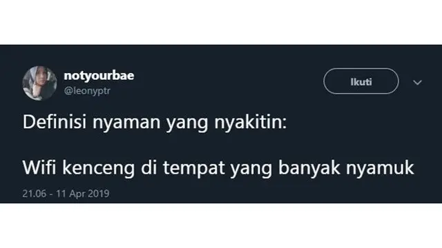 definisi nyaman