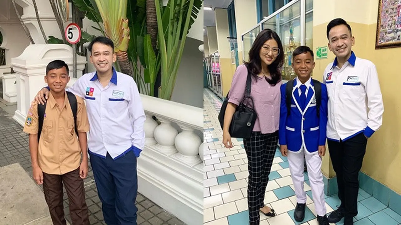 6 Momen Ruben dan Sarwendah antar Betrand Peto ke Sekolah Baru