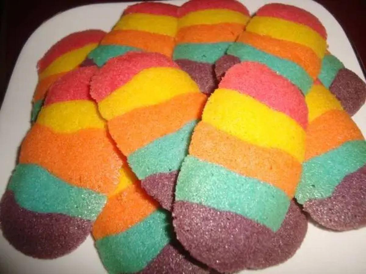 Resep Kue Lidah Kucing Pelangi, Cara Membuatnya Mudah dan Tidak Ribet