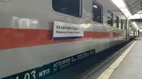 Foto gerbong KA Mutiara Timur yang akan beroperasi antar 15--19 Juni 2024 melayani rute Surabaya Pasar Turi - Ketapang. (dok. PT KAI)
