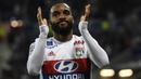 Arsenal resmi mendatangkan Alexander Lacazette dari Lyon dengan total banderol 53 juta poundsterling dengan kontrak lima musim. (AFP/Philippe Desmazes)