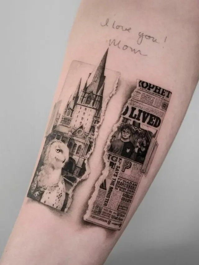 10 Inspirasi Tato Bagi Penggemar Film Harry Potter Ini Keren Banget