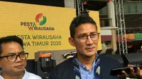 Pengusaha Sandiaga Uno hadiri pesta wirausaha di Jawa Timur (Foto: Liputan6.com/Dian Kurniawan)