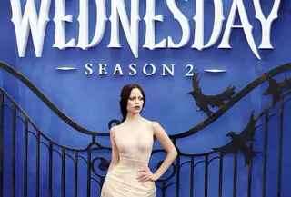 Tampilan Jenna Ortega di premiere film Wednesday Season 2. [@jennaortega]