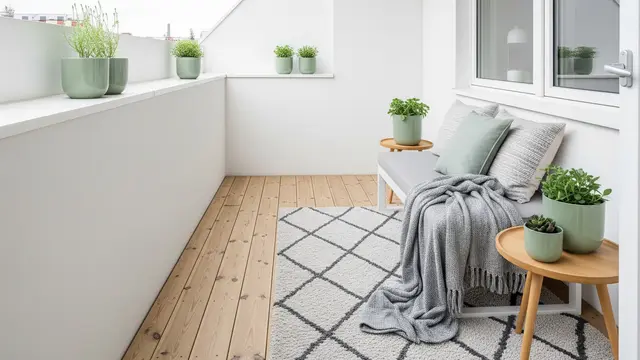 Perpaduan warna untuk teras kecil ala Scandinavian