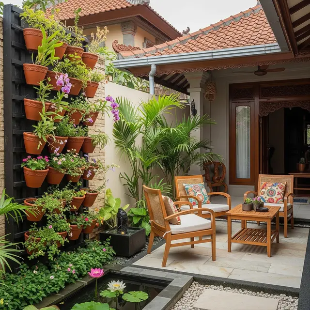 9 Desain Teras Rumah Kecil Jadi Taman Santai dengan Pot Tanah Liat, Jadi Oase Asri
