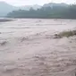 Banjir Lahar Dingin beberapa waktu lalun di jalur curah kobokan Lumajang (Istimewa)