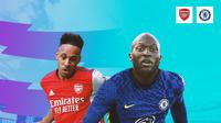 Premier League - Arsenal Vs Chelsea - Aubameyang Vs Lukaku (Bola.com/Adreanus Titus)