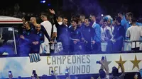Matahari Belum Terbit, Pemain Argentina Diarak Keliling Buenos Aires Setelah Juara Piala Dunia 2022