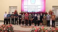 Gubernur Sulut Olly Dondokambey menerima kunjungan kerja Komisi X DPR RI di Wisma Negara Bumi Beringin Manado, Sabtu (10/4/2021).