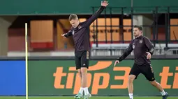 Jerman telah memainkan tiga laga uji coba bersama pelatih baru Julian Nagelsmann. (Joe Klamar / AFP)