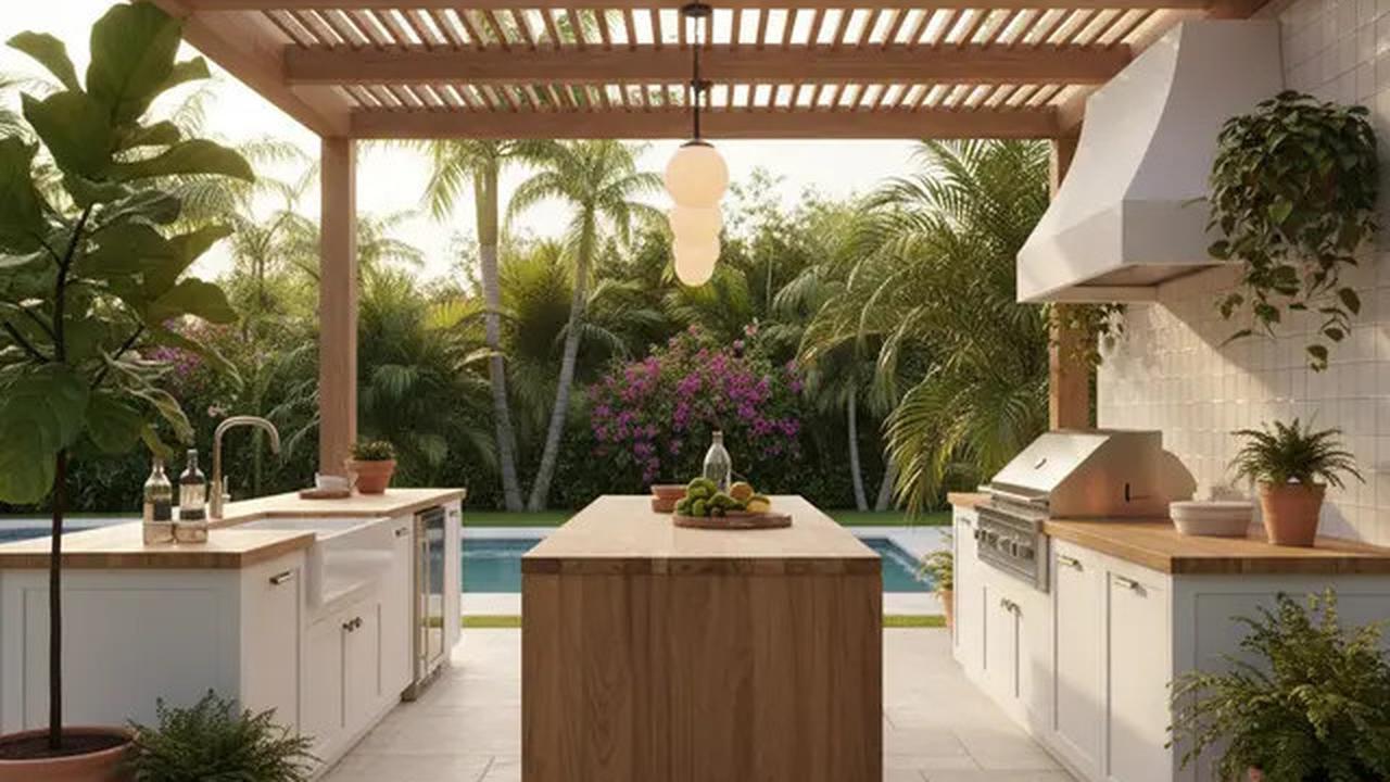 9 Dapur Outdoor Sederhana tapi Berkelas, Cocok untuk Rumah di Daerah Panas
