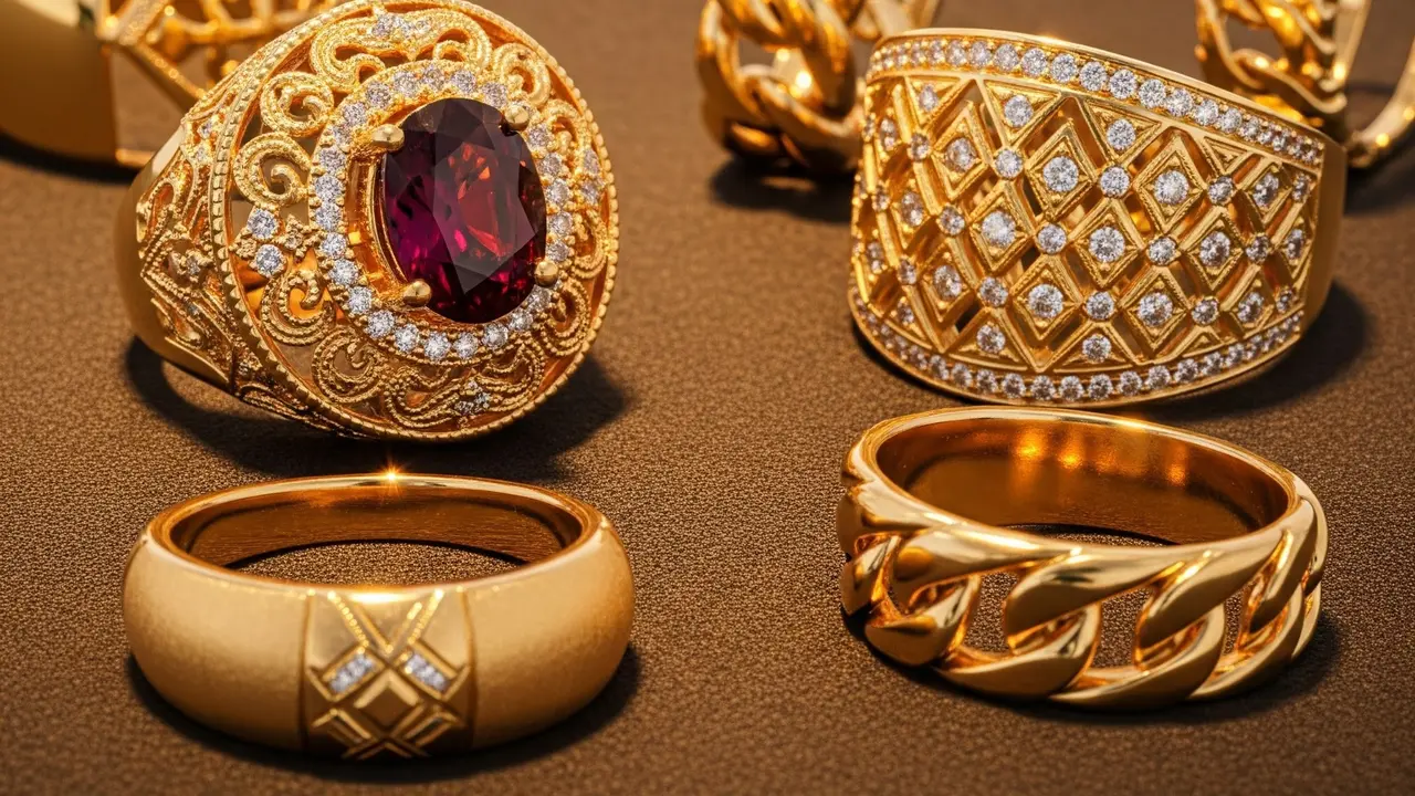 Model Cincin Emas Arab Saudi