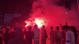 Demo di Tugu Tani Usai, Massa Sempat Bakar Flare
