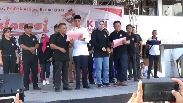 VIDEO: Adu Cepat Baca Naskah, Deklarasi Damai Nyaris Ricuh