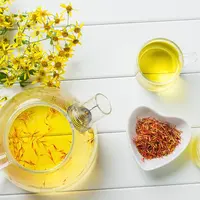 Ilustrasi teh saffron./Copyright shutterstock.com/g/HelloRF+Zcool