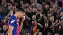 Striker berusia 37 tahun itu pertama kali bergabung dengan Barcelona pada tahun 2022 silam. Pada saat itu ia direkrut dari Bayern Munchen dengan status bebas transfer. (AP Photo/Joan Mateu Parra)