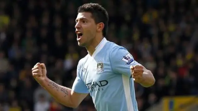 Sergio Aguero, calon PFA Player of the Year (c) AFP