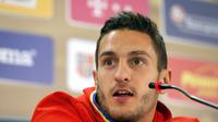 Gelandang Timnas Spanyol, Koke, menganggap Piala Eropa 2016 merupakan ajang penebusan dosa La Furia Roja di Piala Dunia 2014. (EPA/Robert Ghement)
