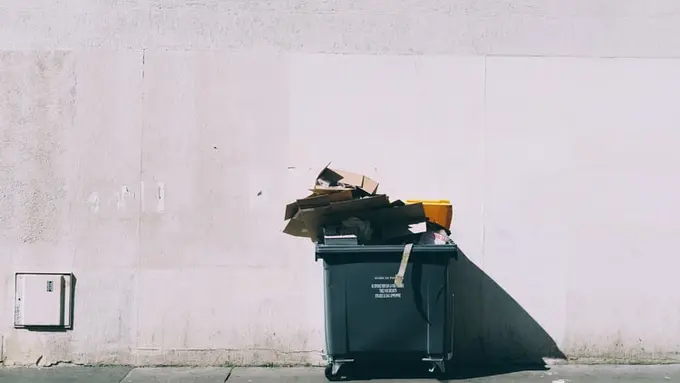 Ilustrasi tempat sampah