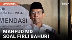 Tanggapan Mahfud MD Terkait Firli Bahuri Belum Ditahan