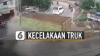 Sebuah kecelakaan terekam CCTV terjadi di dekat pintu Tol Ciledug 1.