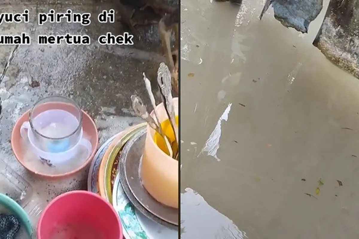 Wanita Ini Cuci Piring di Rumah Mertua Pakai Air Kolam Ikan, Alasannya Miris