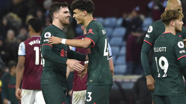 Selebrasi pemain Liverpool saat mengalahkan Aston Villa di Boxing Day Liga Inggris 2023