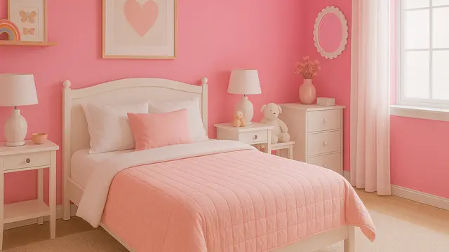 Inspirasi Cat Kamar Warna Pink