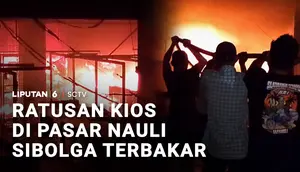 Ratusan Kios di Pasar Nauli Sibolga Terbakar