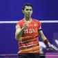 Tunggal putra Indonesia Jonatan Christie lolos ke semifinal Hong Kong Open setelah mengalahkan&nbsp;Lee Chia Hao&nbsp;dari Chinese Taipei 21-19 dan 21-18 di&nbsp;Hong Kong Coliseum, Kowloon, Jumat (15/9/2023).(foto: PBSI)