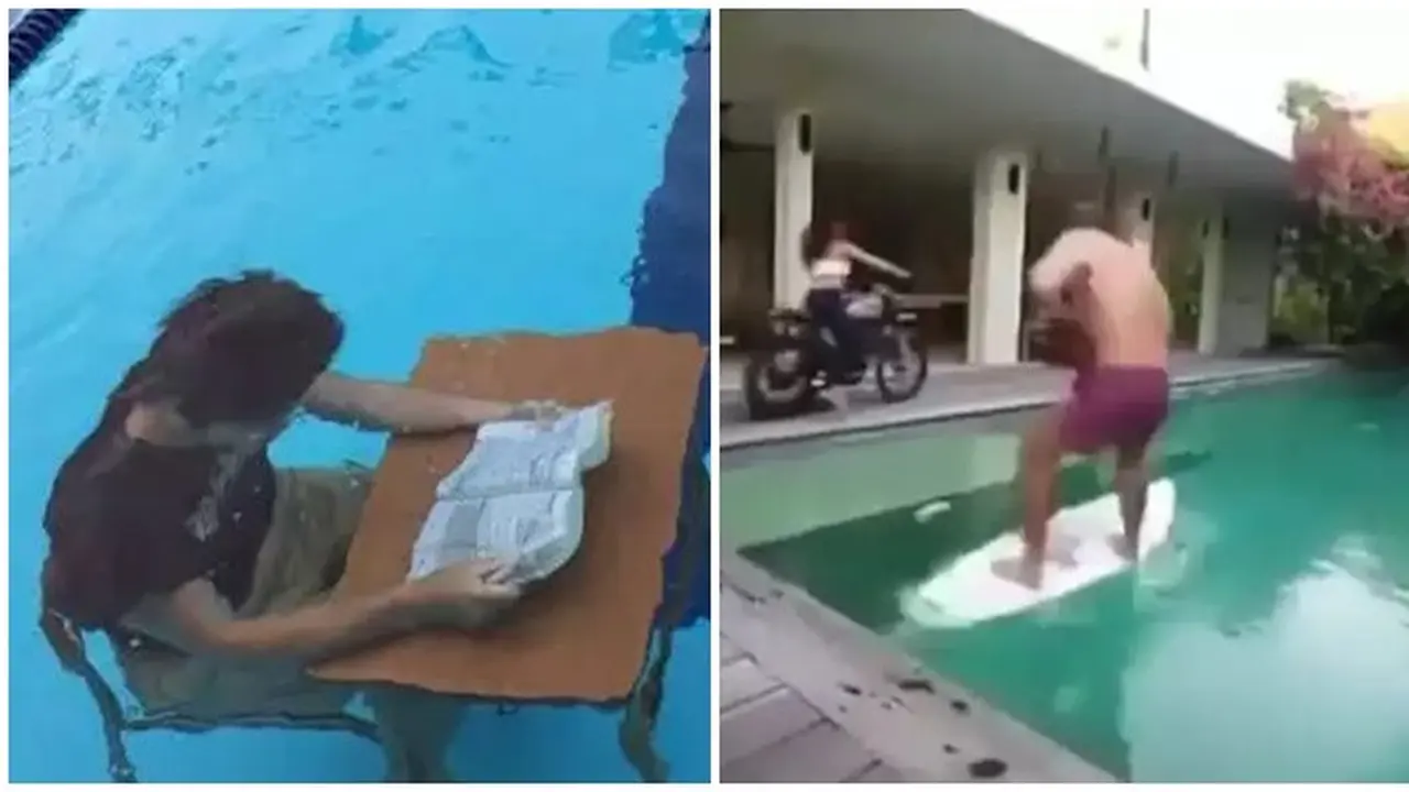 6 Tingkah Orang Berusaha Produktif di Kolam Renang Ini Kocak