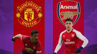 Ilustrasi - Alexis Sanchez Manchester United dan Arsenal (Bola.com/Adreanus Titus)