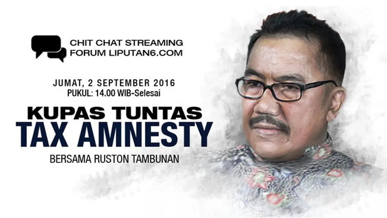 Ikuti Chit Chat Streaming Kupas Tuntas Tax Amensty