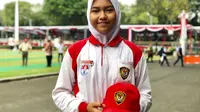 Calon Paskibraka Nasional 2019 dari Sumatera Utara, Sylvia Kartika Putri. (Foto: Liputan6.com/Ratu Annisaa Suryasumirat).
