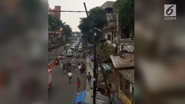 Tawuran pelajar di Kota Bogor mampu dihentikan oleh ojek online dan warga di sekitar lokasi kejadian.