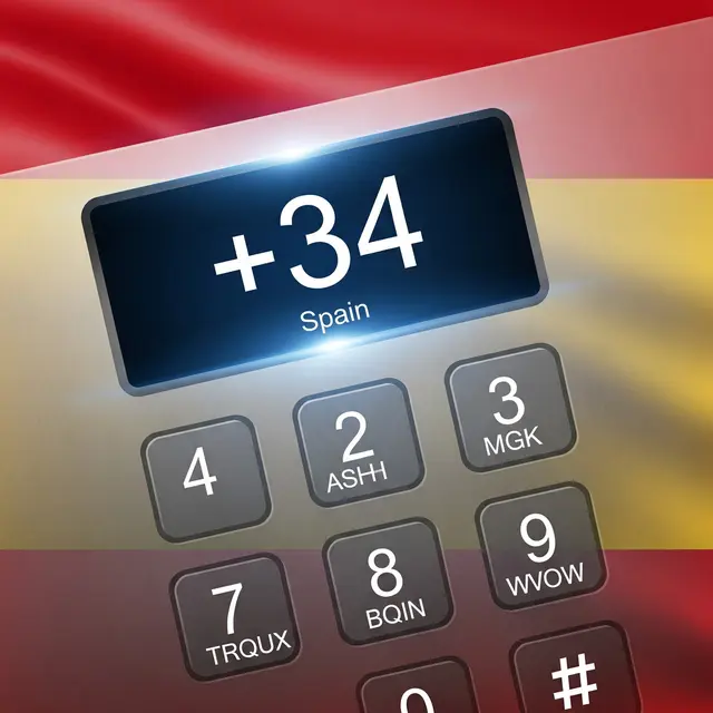 Kode telepon Spanyol