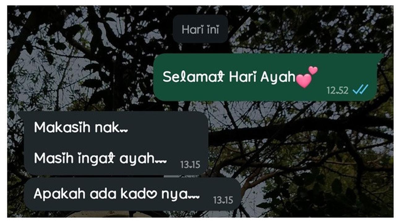 6 Chat Balasan Ayah Minta Kado di Hari Ayah Ini Kocak, Langsung Tagih Hadiah