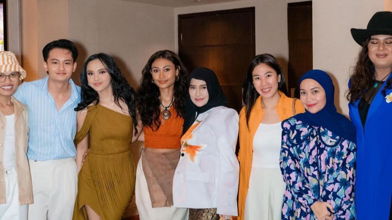 6 Potret Cantik Lyodra Ginting Hadiri Premiere Film Moana 2 Ditemani Randy Martin, Resmi Go Public?