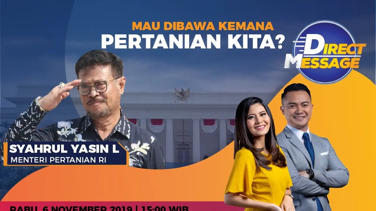 Saksikan Live Streaming Wawancara Eksklusif Menteri Pertanian Syahrul Yasin di Direct Message. sumberfoto: Vidio
