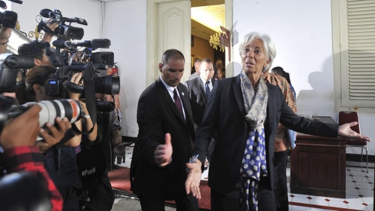 Keakraban Jokowi dan petinggi IMF saat bertemu di Istana