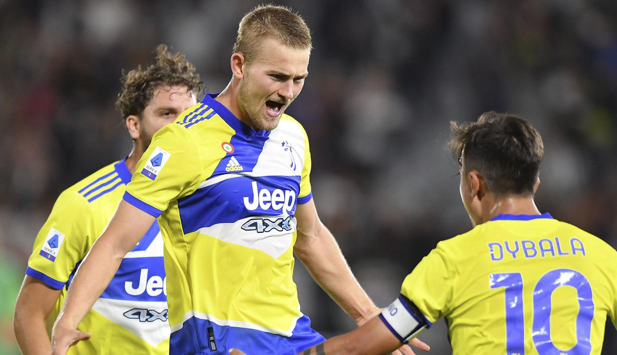 Tiga gol Bianconeri dicetak oleh Moise Kean, Federico Chiesa dan Matthijs de Ligt. (AP/Tano Pecoraro)