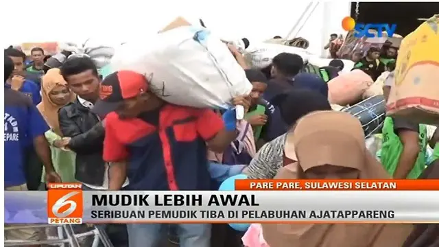 Warga Memilih Mudik Lebih Awal Melalui Jalur Laut 