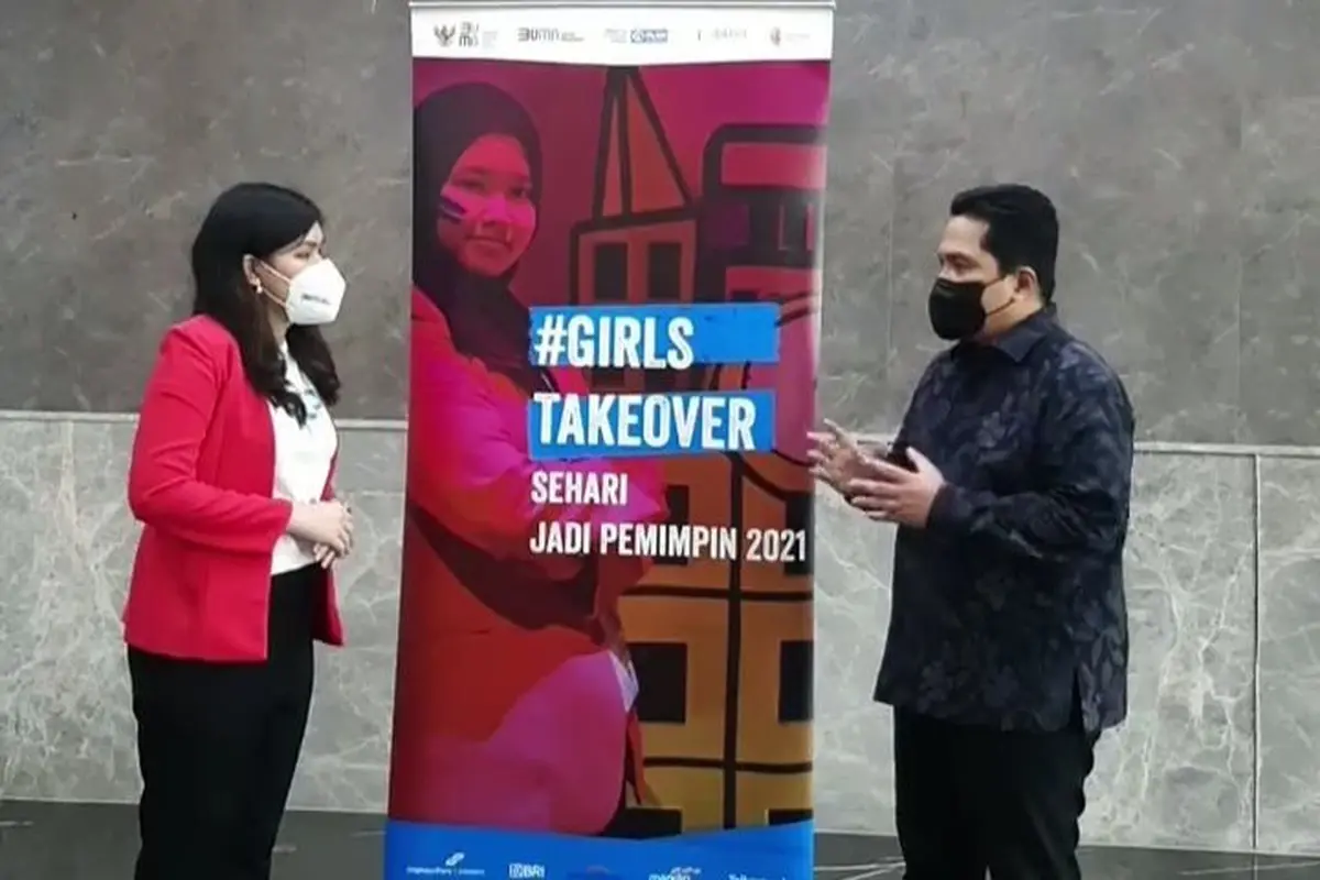 Menteri BUMN Erick Thohir menunjuk Sharon untuk menggantikannya sebagai Menteri BUMN selama satu hari.