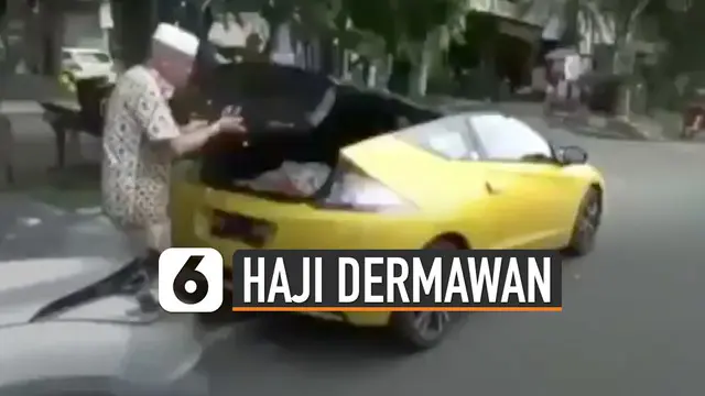 VIDEO: Viral Pak Haji Dermawan Bagi-Bagi Sembako